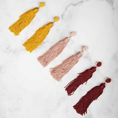 Curativ Manhattan statement tassel earrings Curativ Manhattan statement tassel earrings