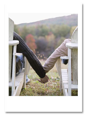Couple holding hands