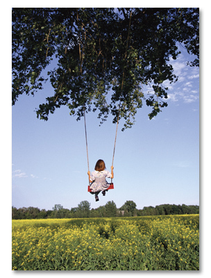Little Girl in Swing