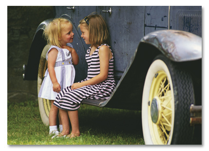 Little Girls Chatting