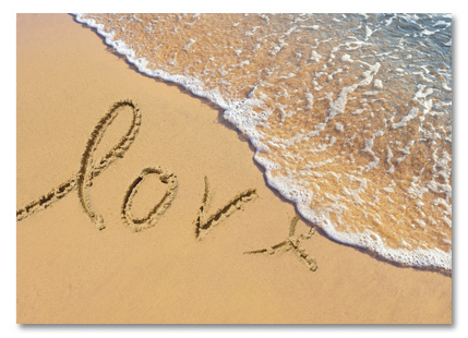 Love in sand