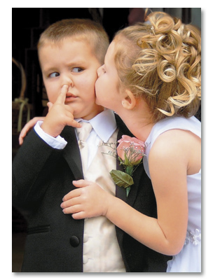 Nose picking young boy