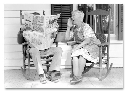 Wife shouting at husband