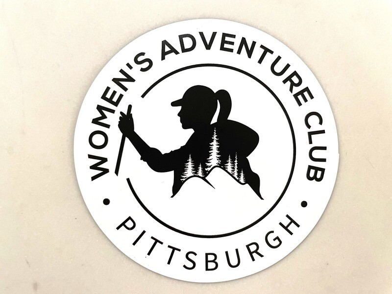 4&quot; x 4&quot; Car Magnet - Women&#39;s Adventure Club Logo