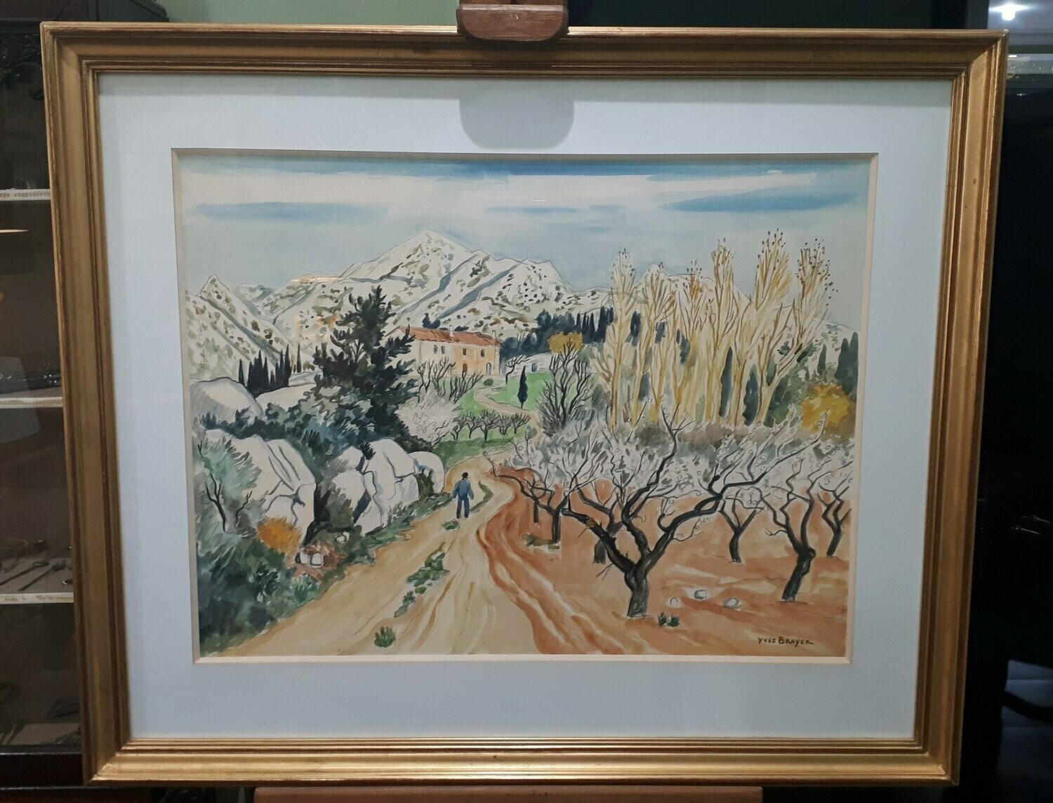 Aquarelle originale Y. Brayer (vendue)