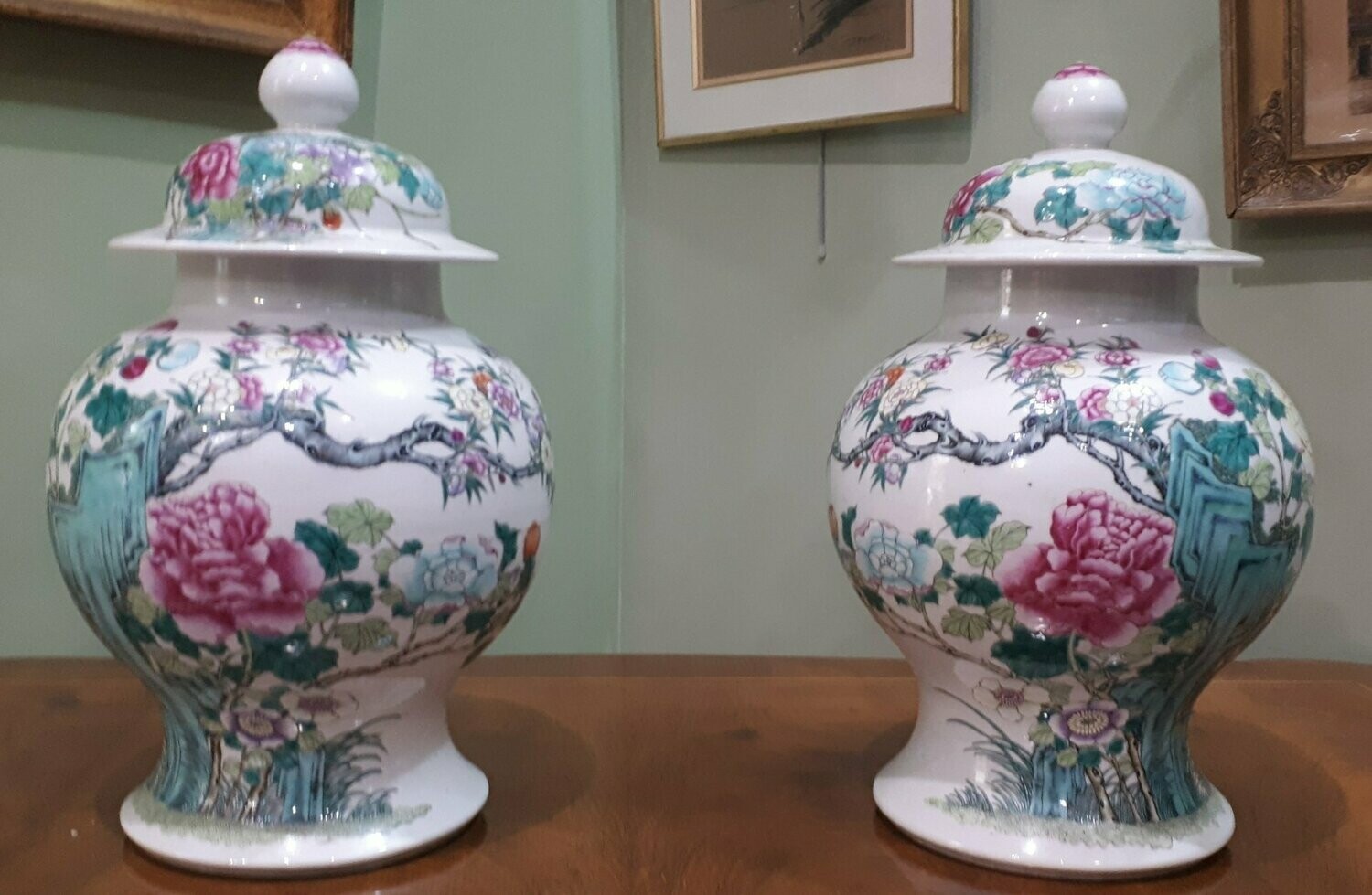 Paire de potiches chinoises (vendue)