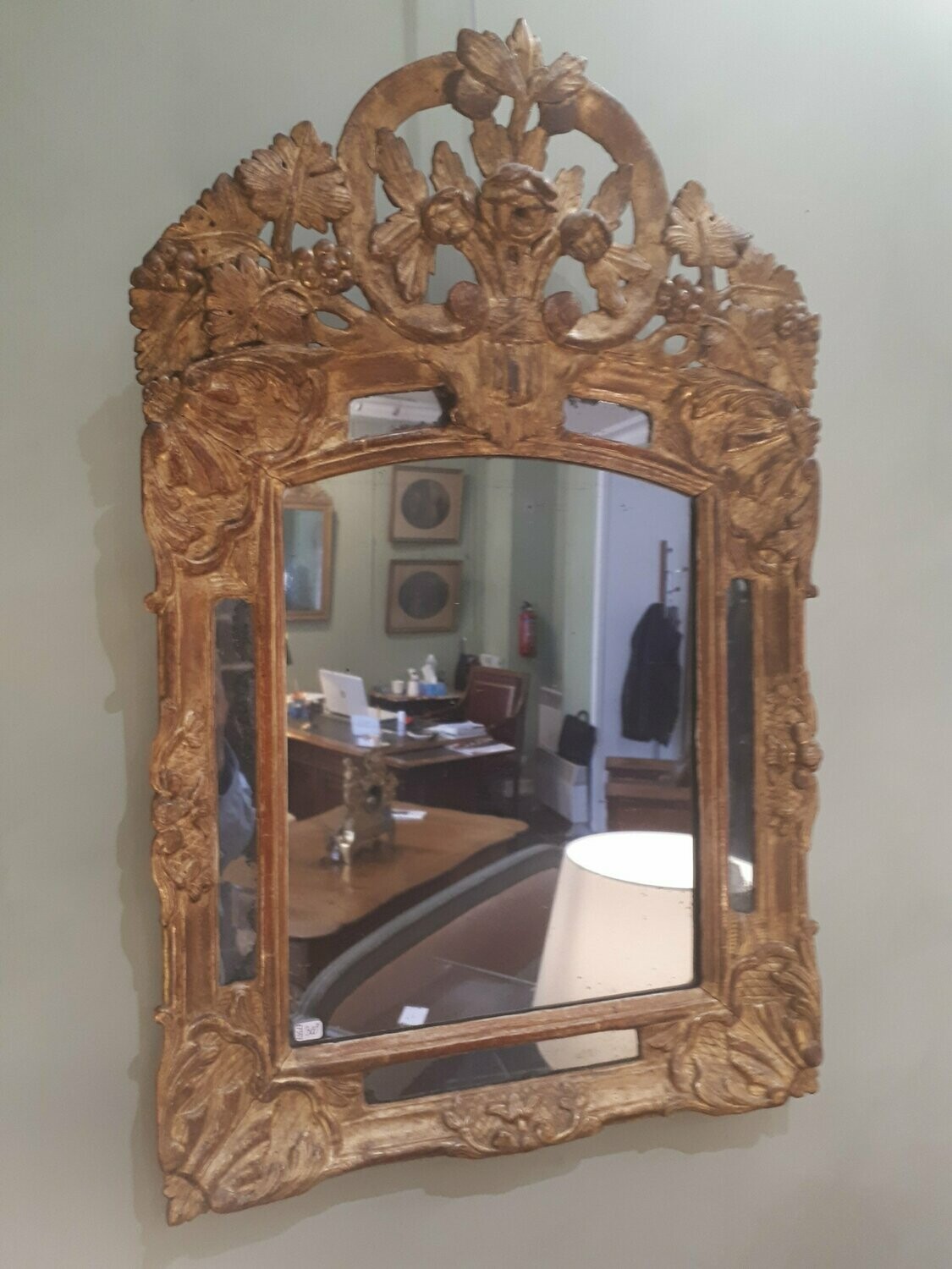 Miroir à parecloses bois doré (Vendu)