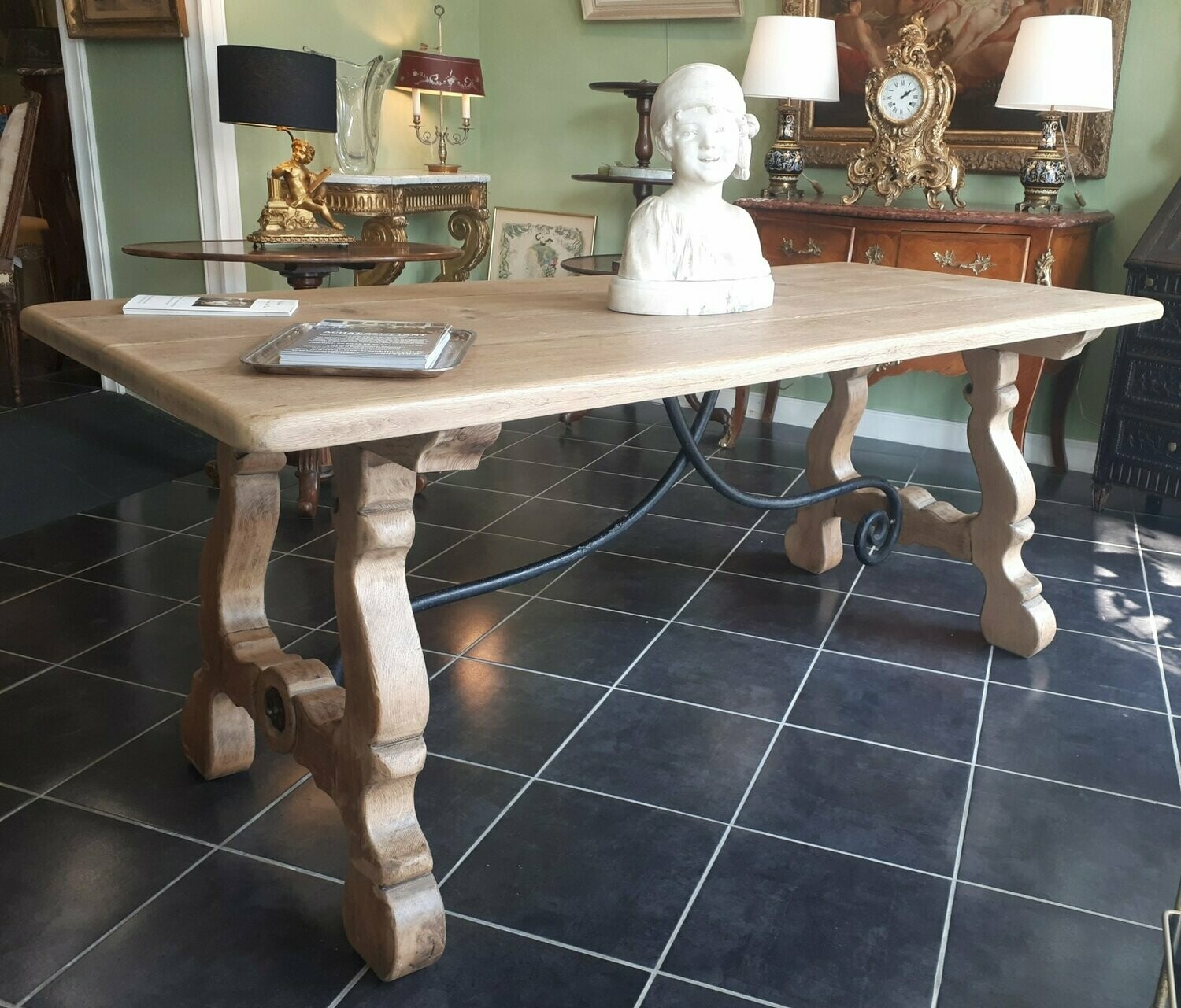 Table chêne décapé (Vendue)