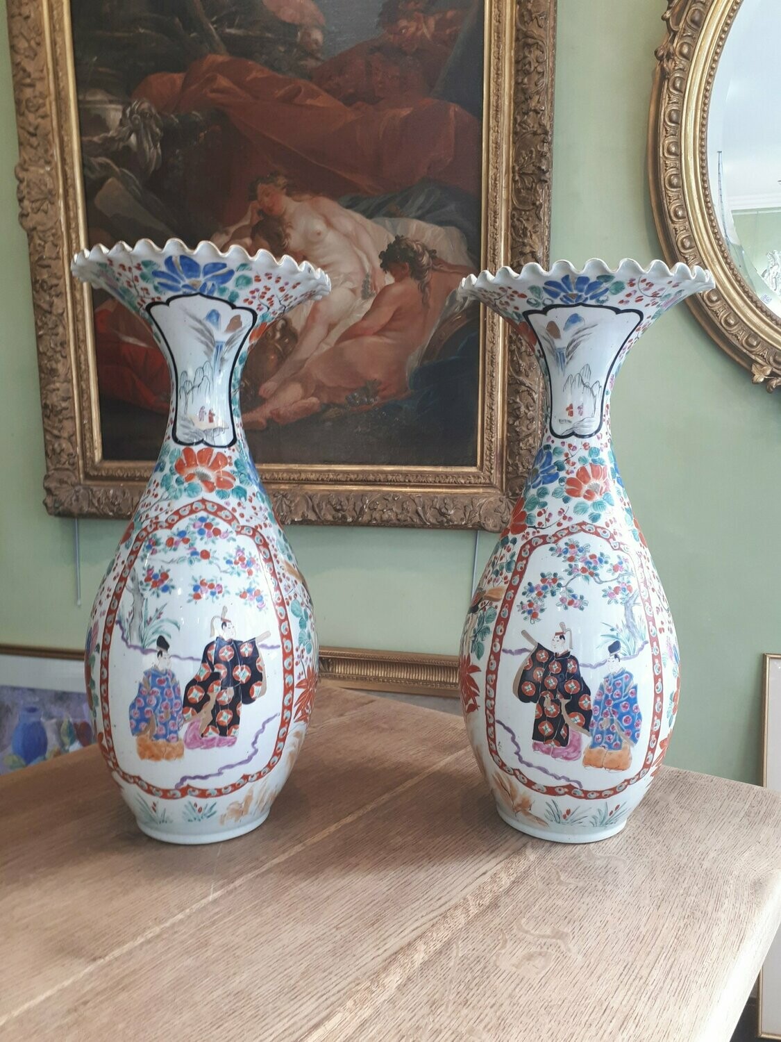 Paire de vases japonais XIXeme (Vendue)