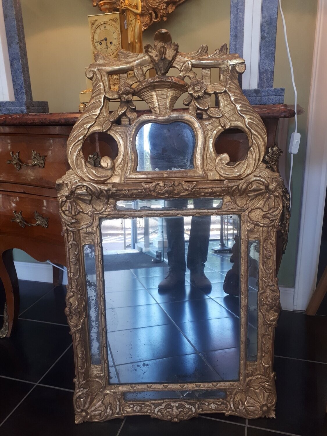 Miroir XVIIIeme bois doré (Vendu)