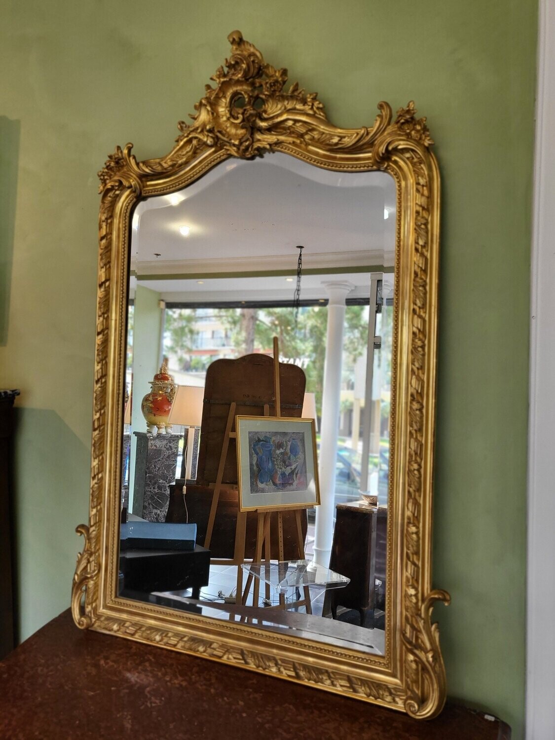 Miroir doré Napoléon III (Vendu)