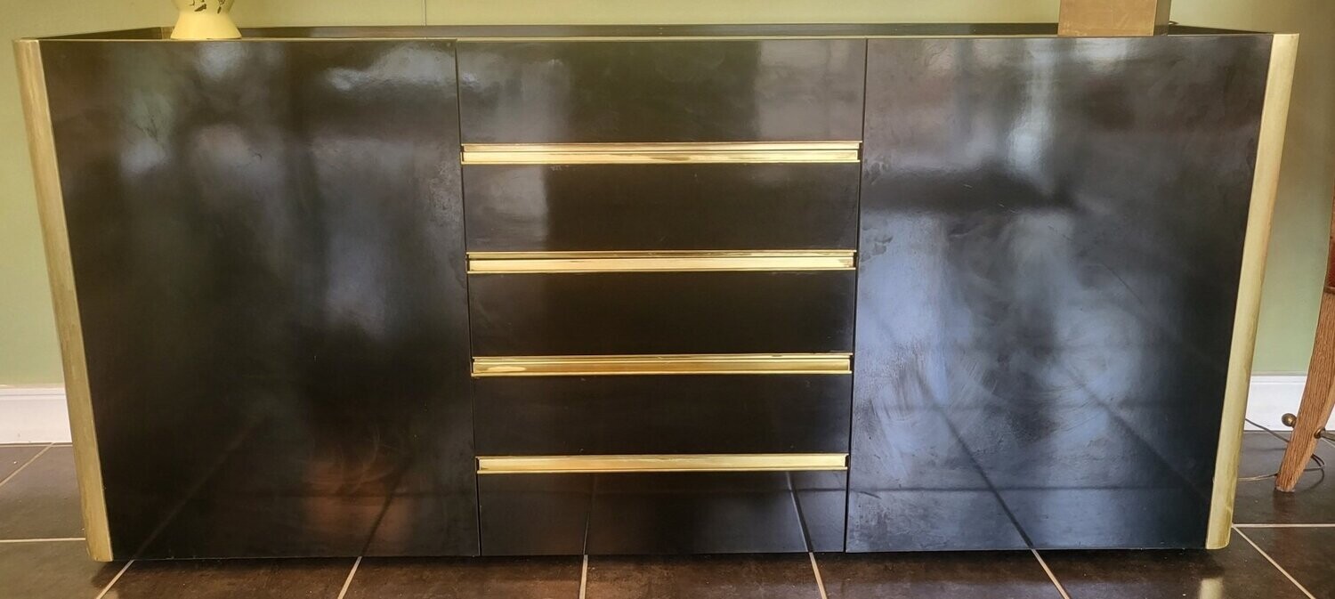 Buffet laque noire 1970's (Vendu)