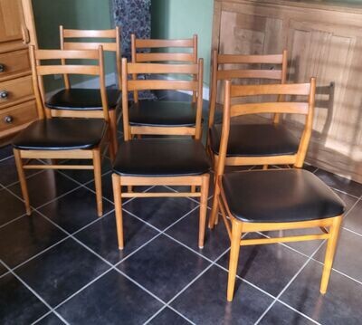 6 chaises vintage 1970's (Vendues)