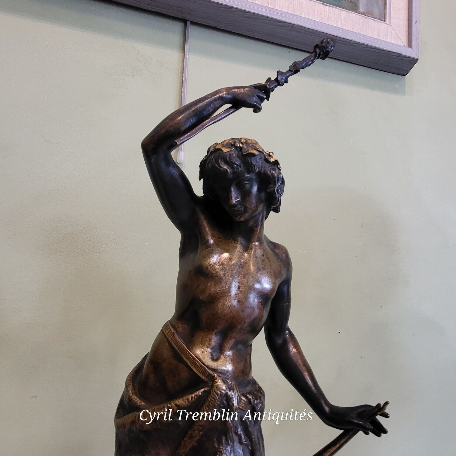 Bronze Delesalle "Jeune homme à l'antique" (VENDU)