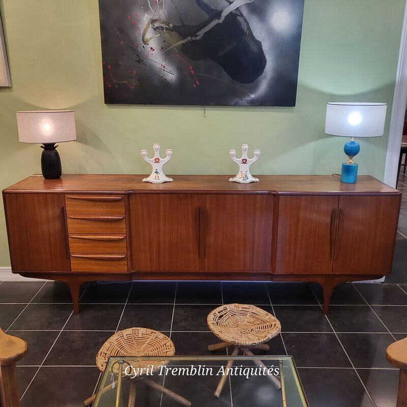 Enfilade teck 1960's Tricoire et Vecchione (Vendue)