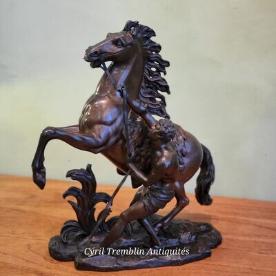 Bronze d'après Guillaume Coustou "Cheval de Marly"