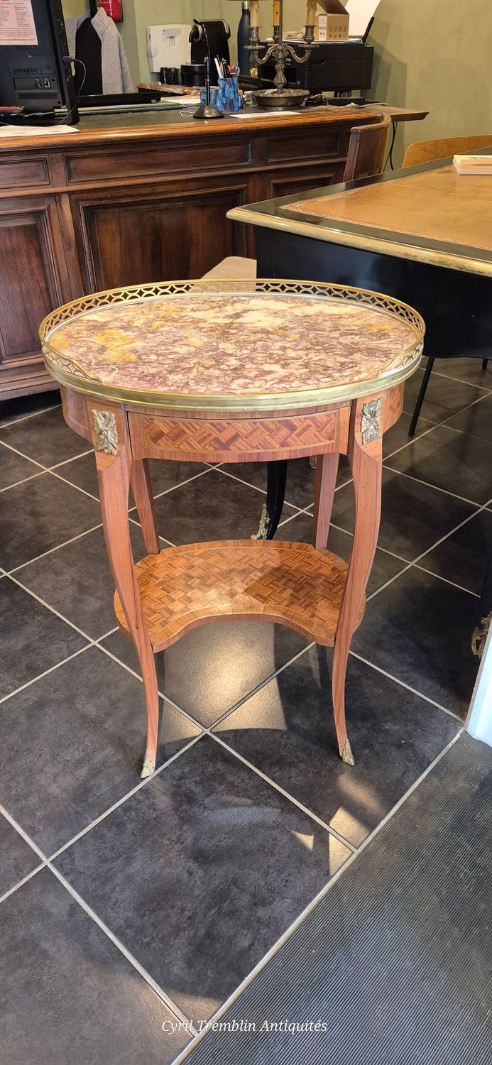 Table de salon marqueterie