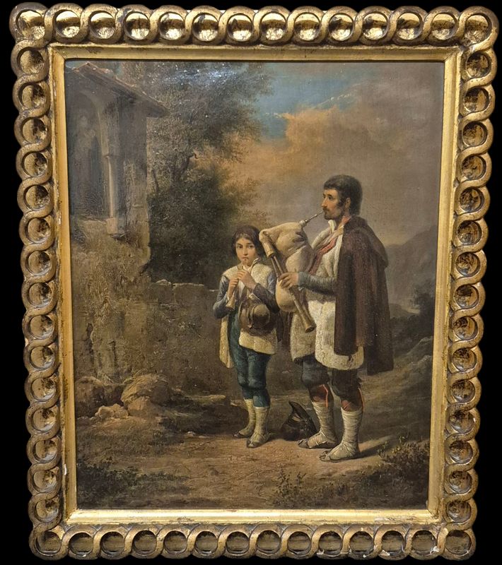 HST 40x31cm école italienne 19eme