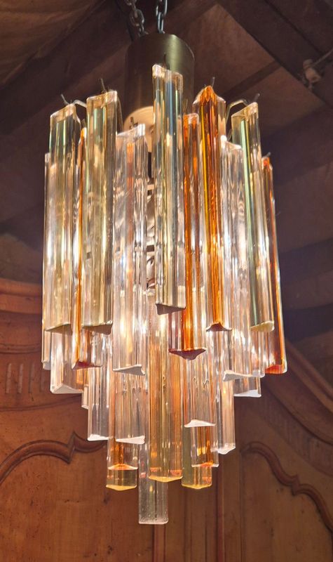 Lustre vénini 37 pampilles (Vendu)