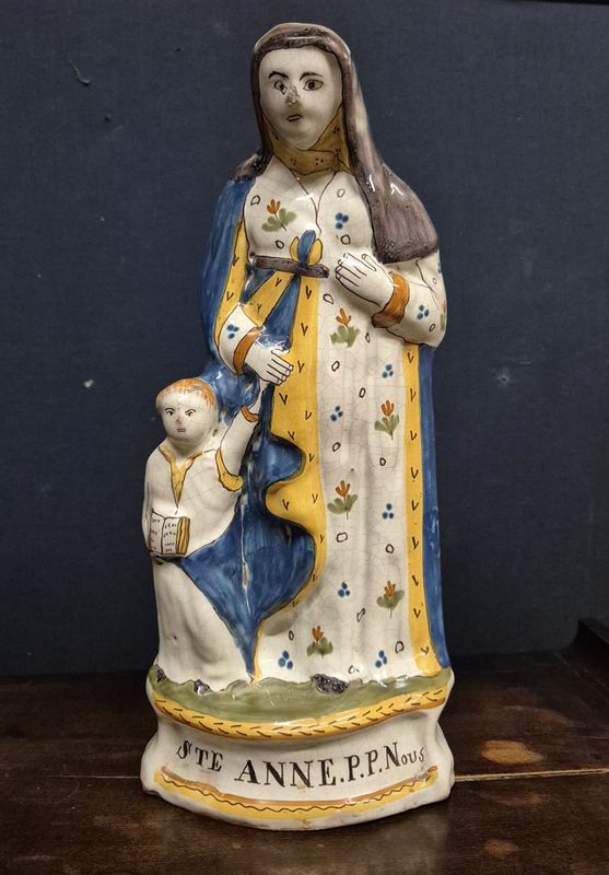 Sainte Anne faïence émaillée (Réservée)