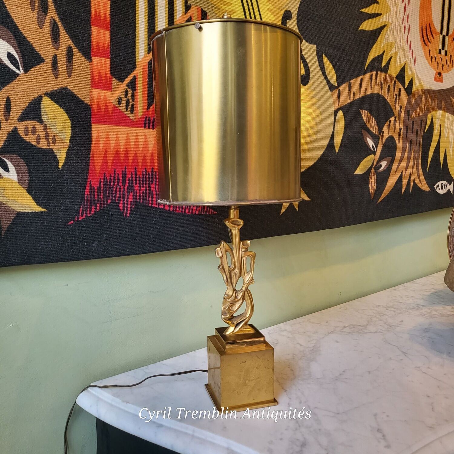 Lampe sculpture P.G.Papineau (Vendue) Lampe sculpture P.G.Papineau (Vendue)