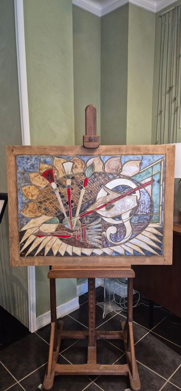 Panneau mural en céramique