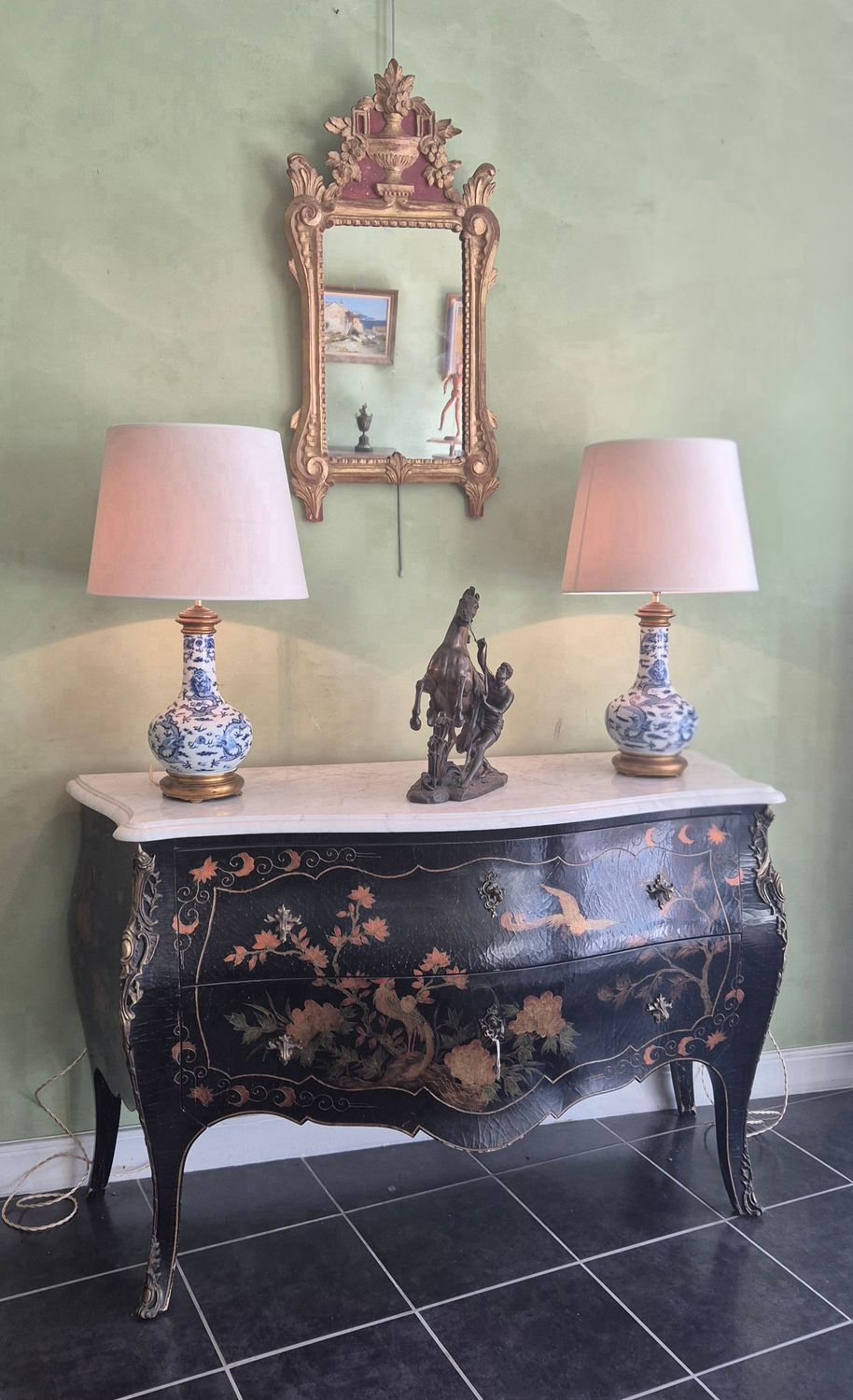 Paire de lampes porcelaine de Chine