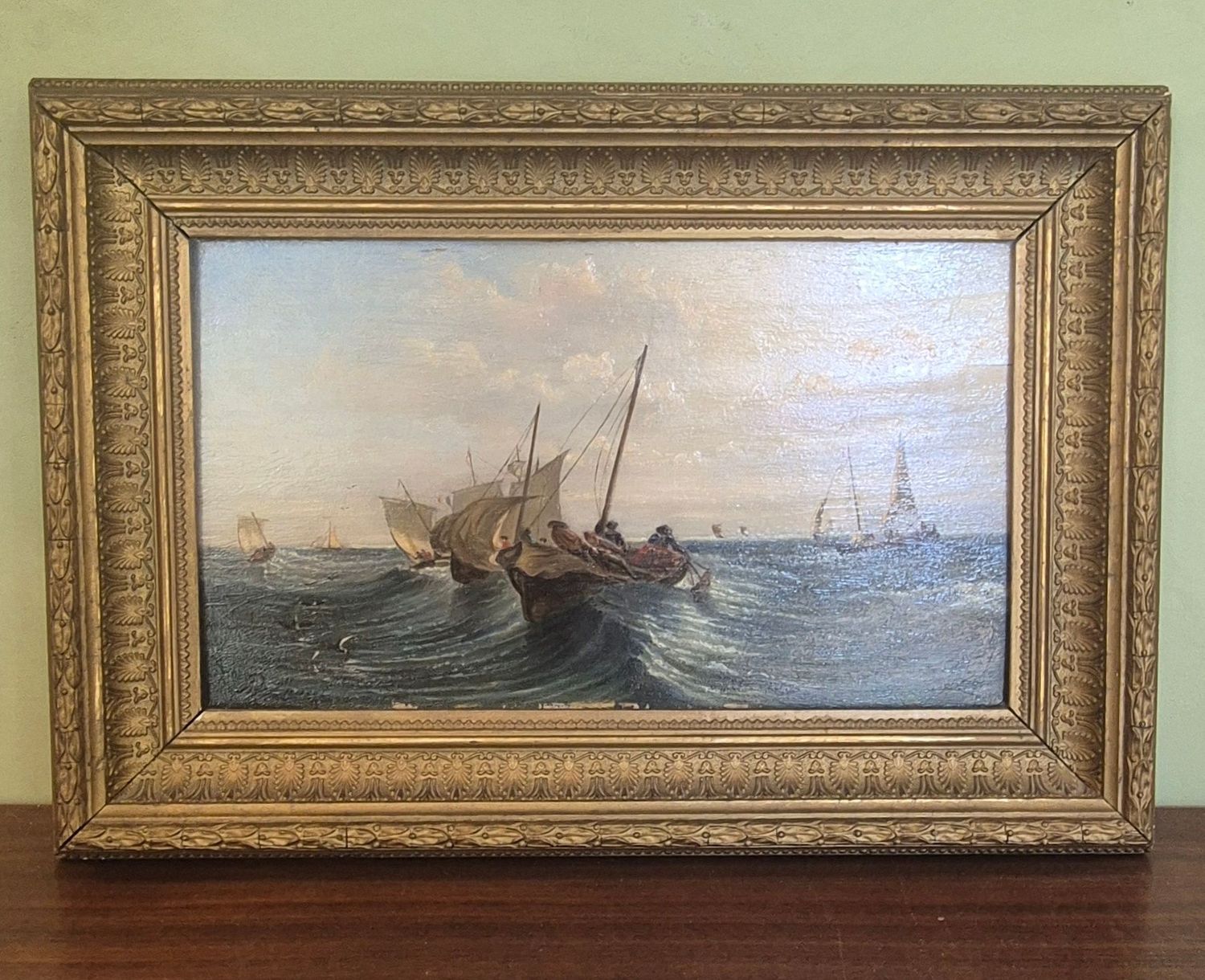 "Marine" école française 19eme Paul Lancel