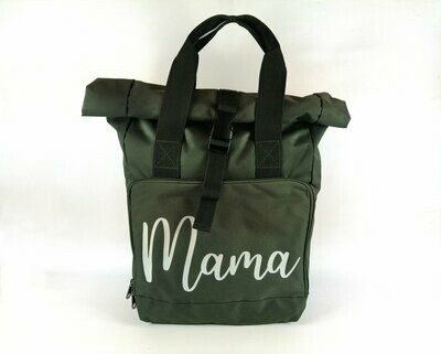 MAMA Roll Top Backpack - Olive