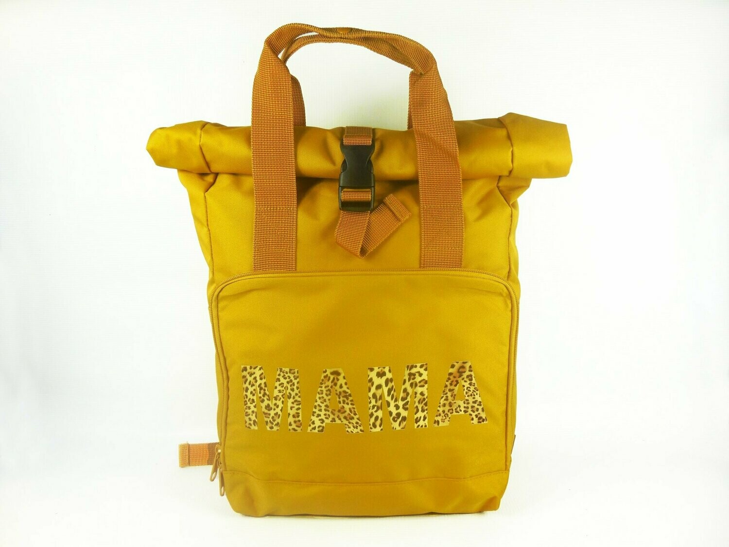 MAMA Roll Top Backpack - Mustard