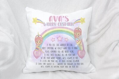 Personalised Fairy Worry Cushion