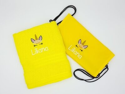 Bag and Towel Set - Yellow