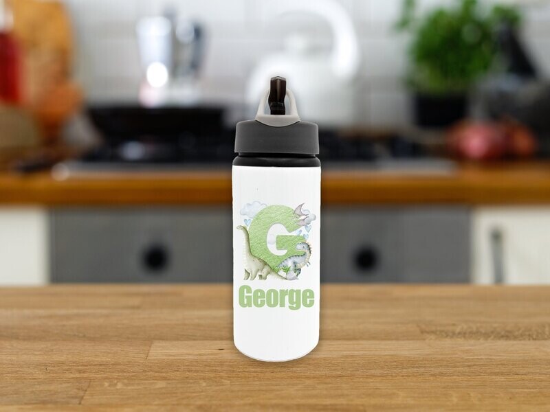 Dinosaur Water Bottle - Green