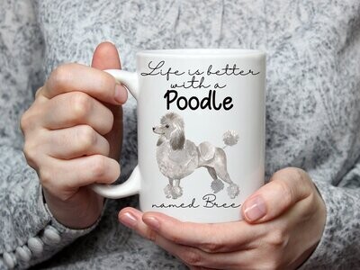 Grey Poodle Mug