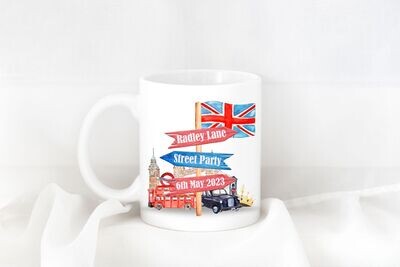 King Charles III Coronation Street Party Mug