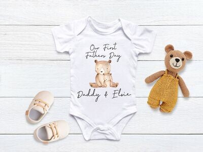 First Fathers Day Vest - Bear