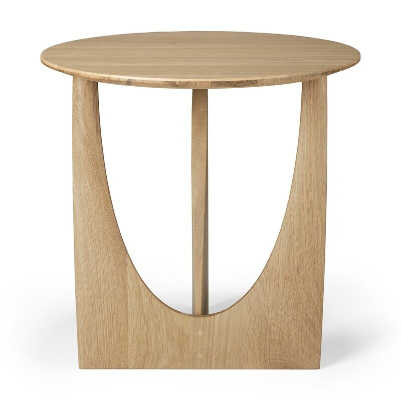 Oak Geometric Side Table by Ethnicraft
