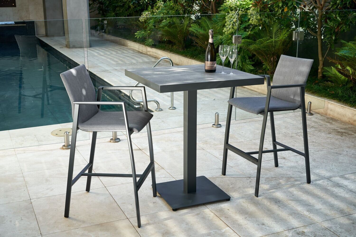 Memphis Pedestal Bar Table