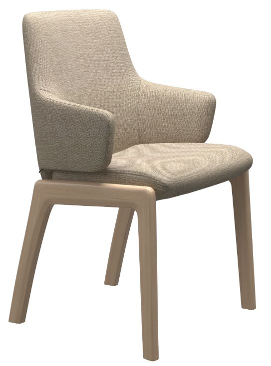 Laurel Back D100 Leg with Arms Dining Chair by Stressless® Laurel Back D100 Leg with Arms Dining Chair by Stressless®