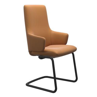 Laurel Back D400 Leg High Back with Arms Dining Chair by Stressless® Laurel Back D400 Leg High Back with Arms Dining Chair by Stressless®