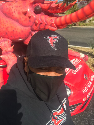 Official Black W/ Red Centered Team Color “F” Logo Baseball Cap