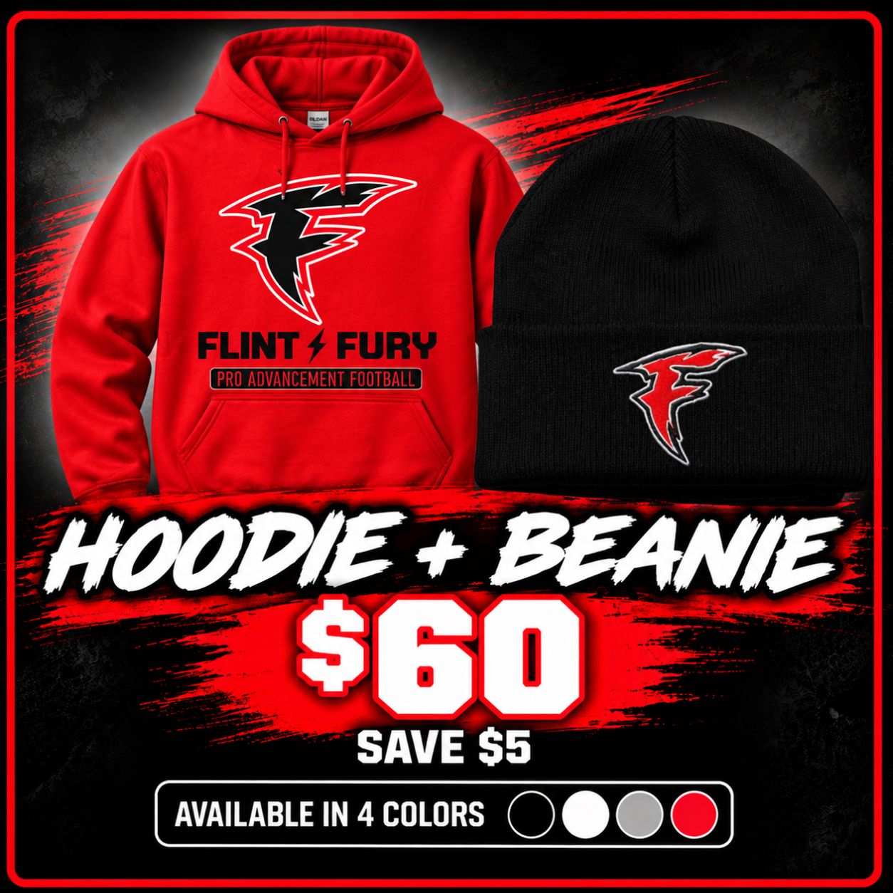 Bricks 26 Fury Official Hoodie &amp; Beanie Bundle