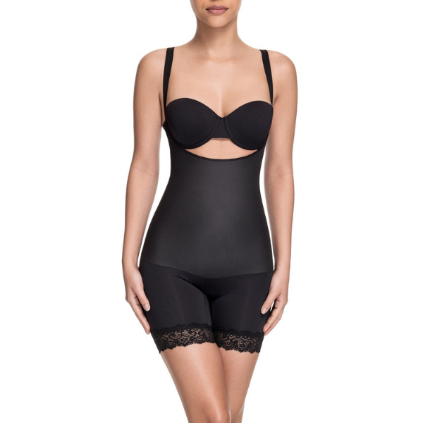 SENSUAL SECRET OPEN BUST MID THIGH SHORT
