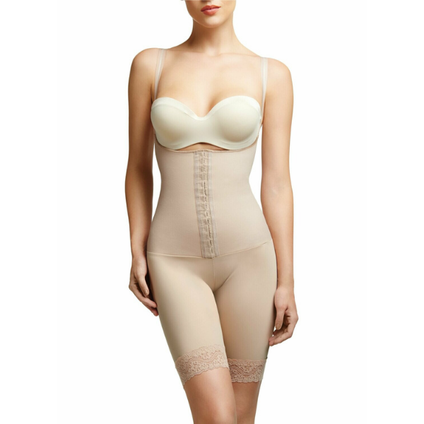 PERFECTLY CURVY OPEN BUST MID THIGH SHORT