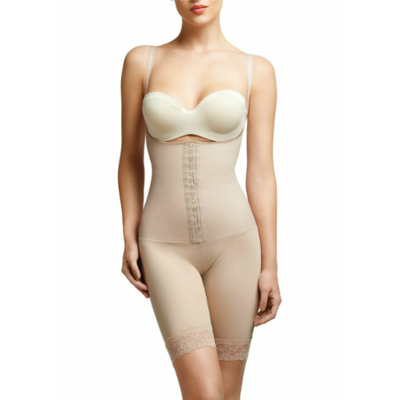 PERFECTLY CURVY OPEN BUST MID THIGH SHORT