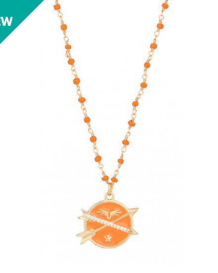 Collier Lucky Flèche HYPNOCHIC, Couleur: Orange