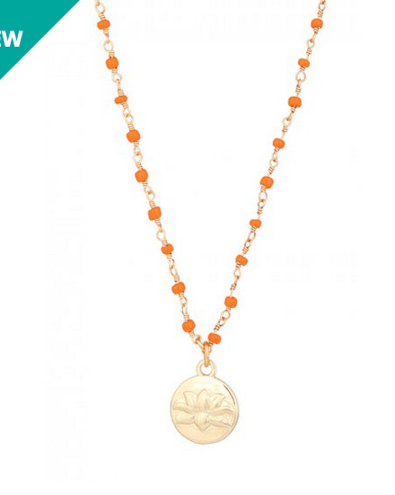 Collier Lucky Lotus HYPNOCHIC, Couleur: Orange