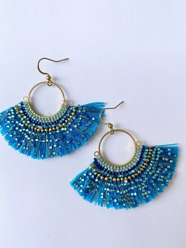 Boucle d'oreilles  Hypnotic Bleu HYPNOCHIC