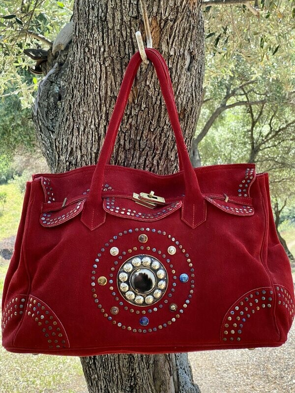 Sac Maxi Kelly Rouge FLOWER MARKET