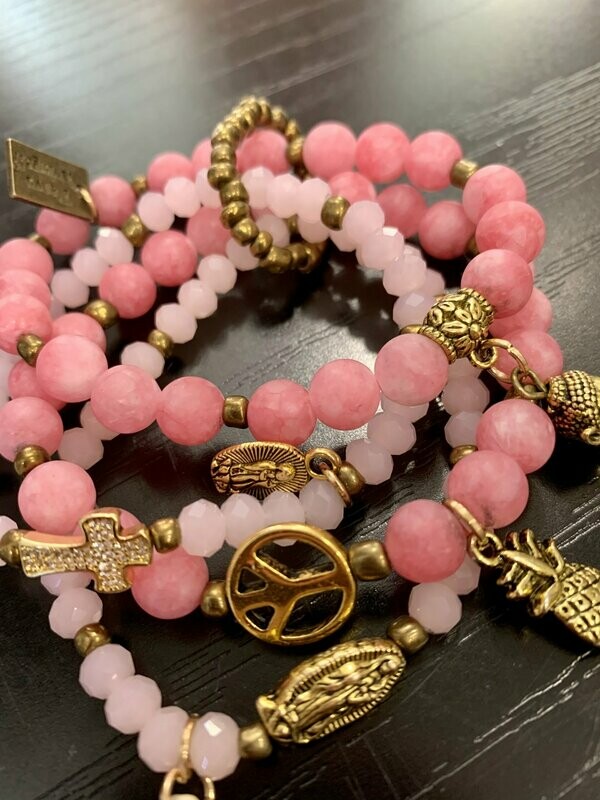 Bracelet Pink T'AS VU LA vierge !?